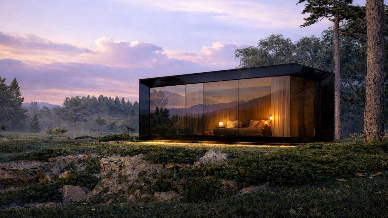 ECHO glass house at dusk